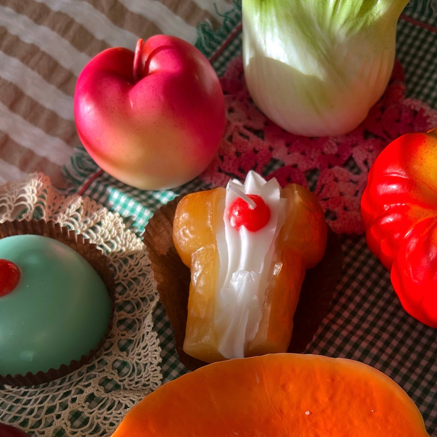 Handmade Peach candle ~ Italy