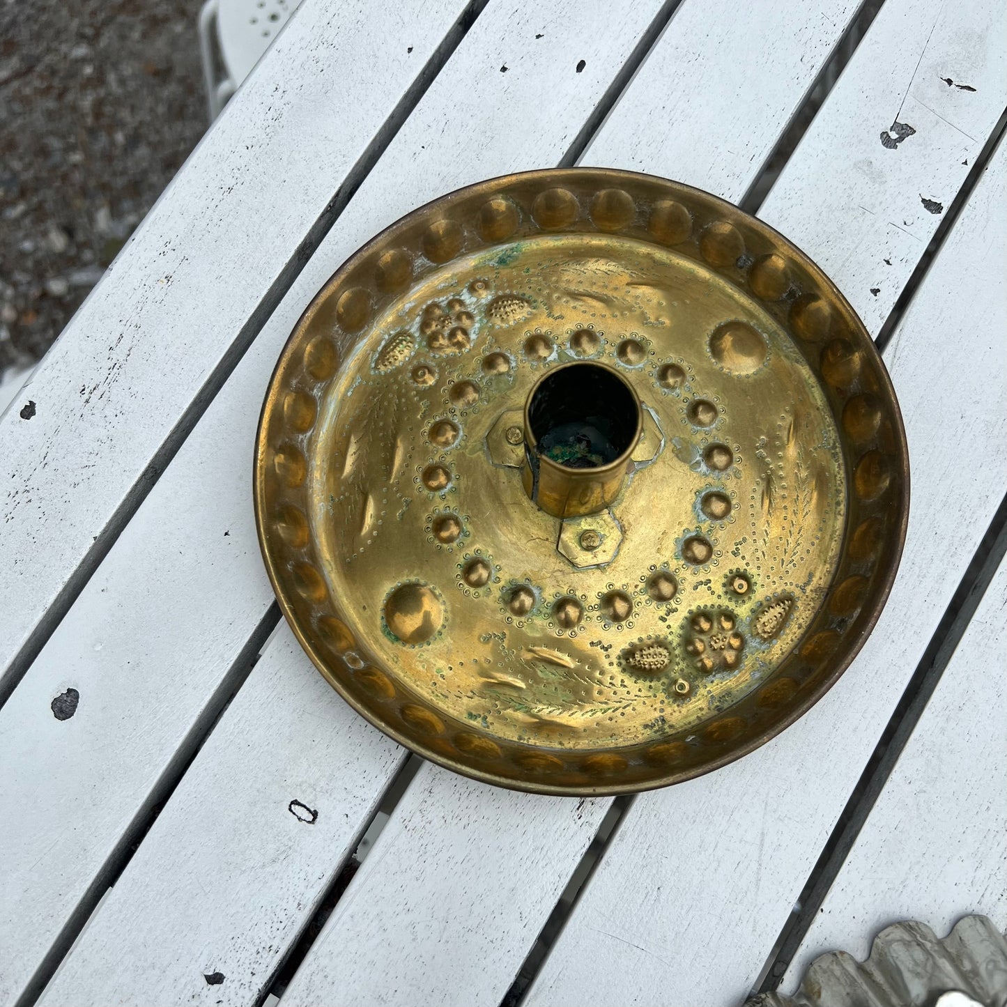 Brass candle holder