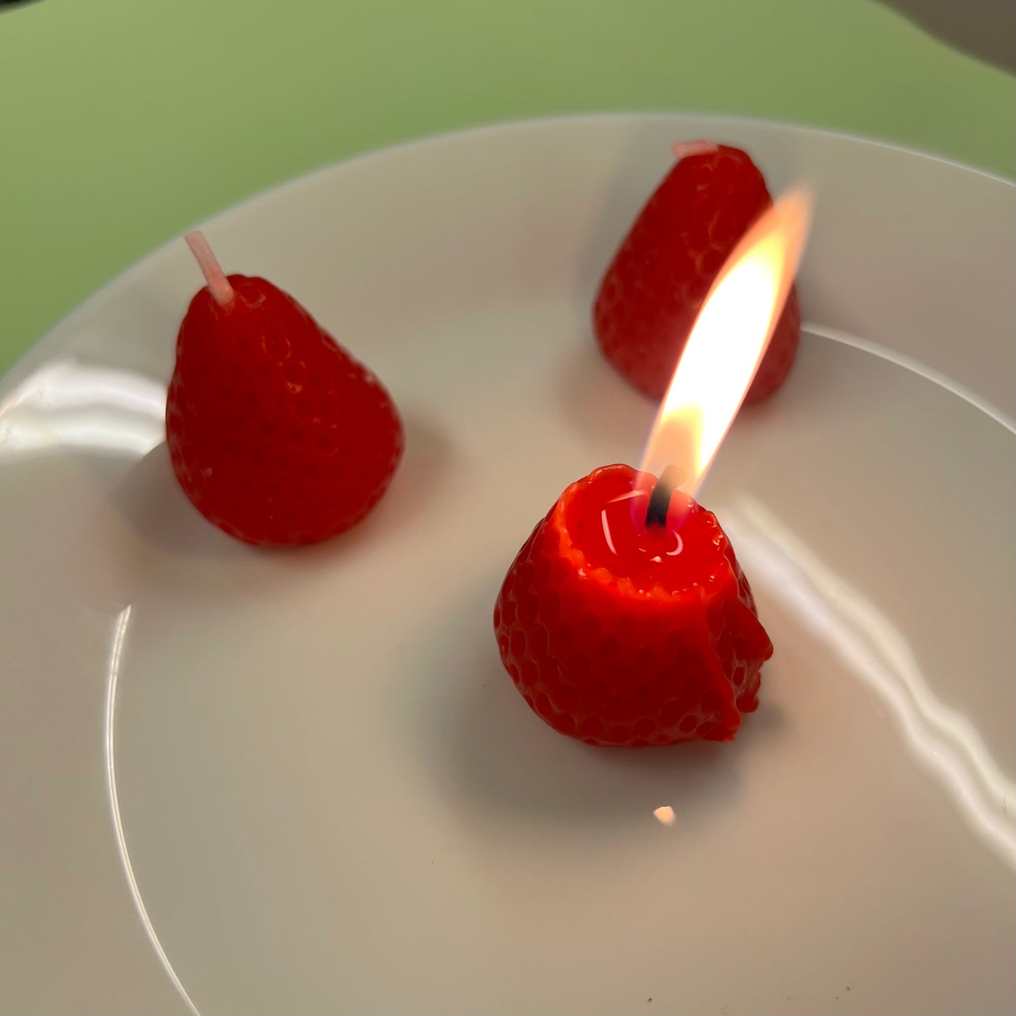 Candle Strawberry red