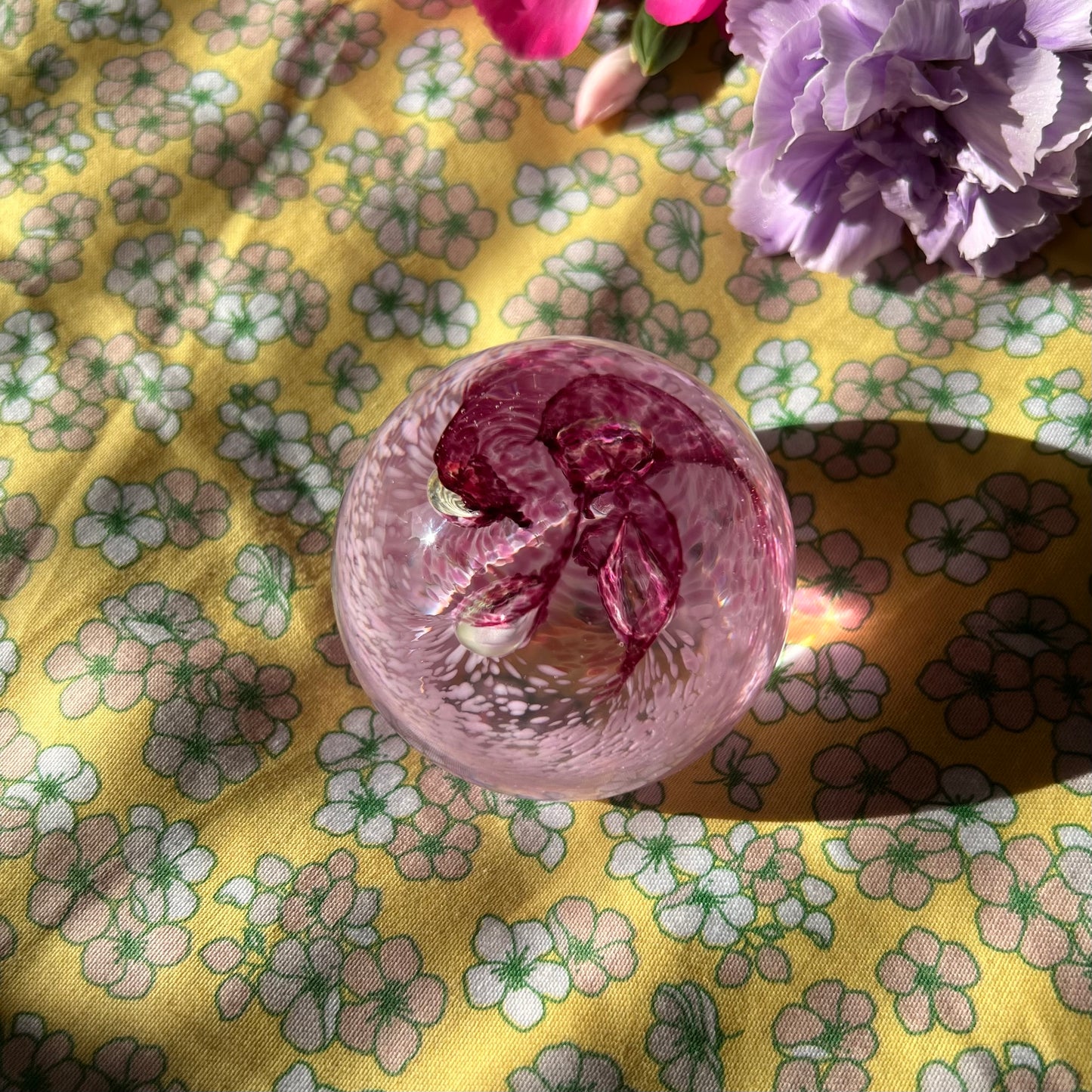 Murano small pink glass decoration