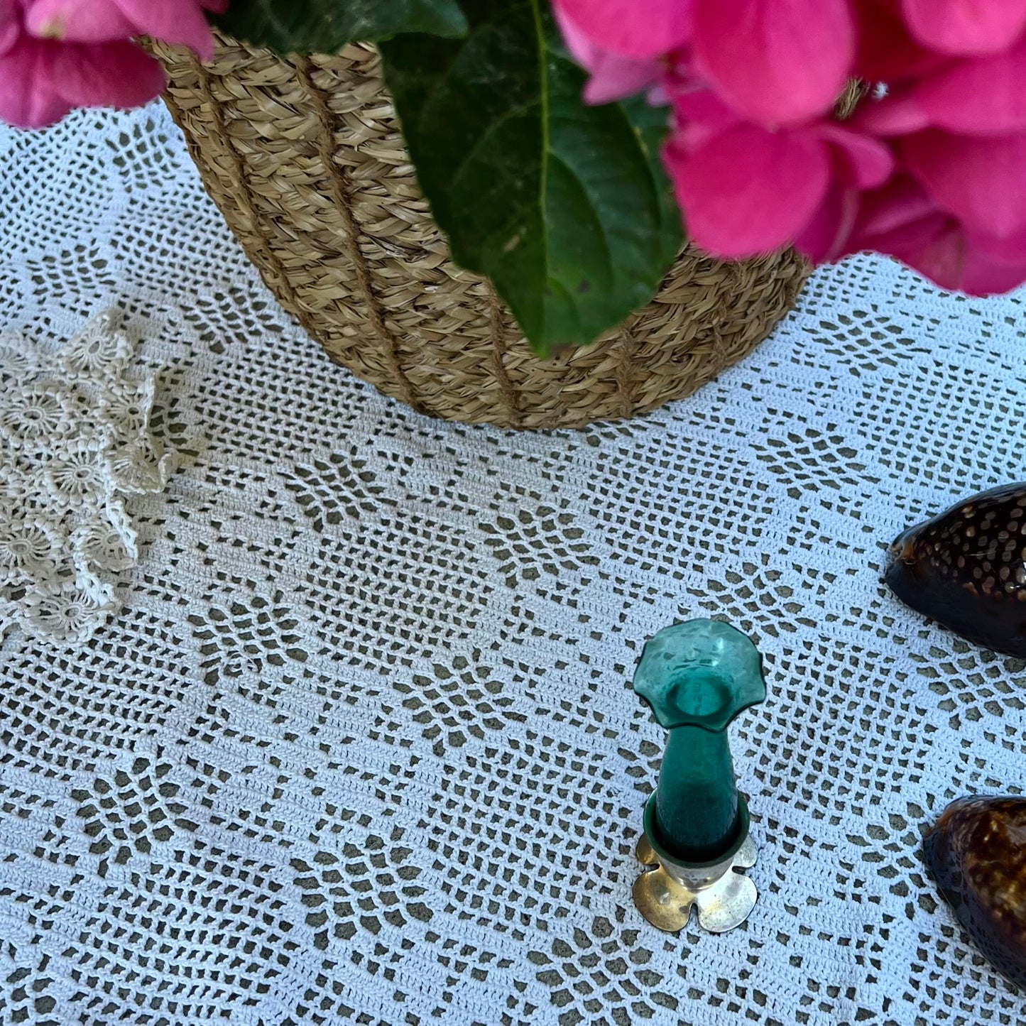 Green mini vase