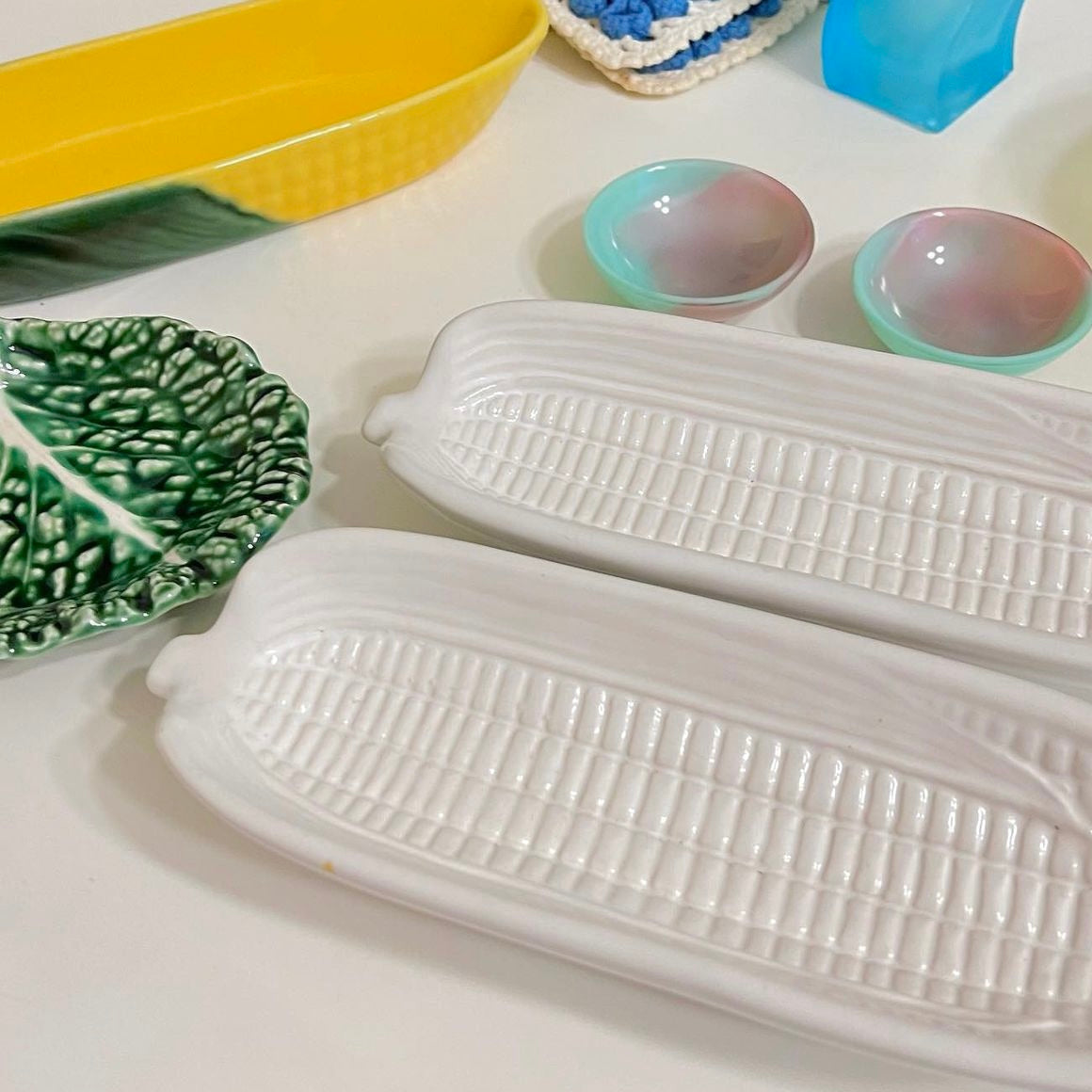Set of corn dish