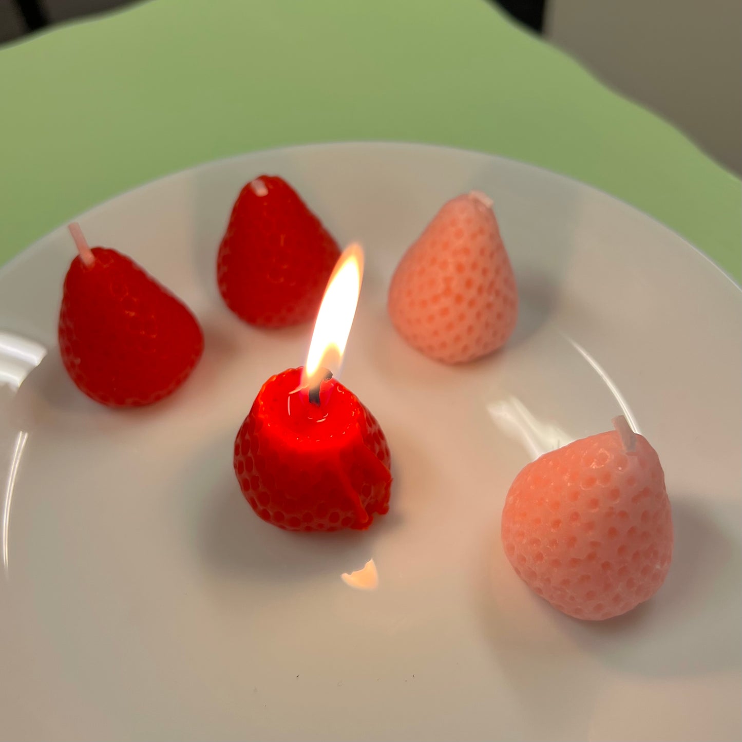 Candle Strawberry red
