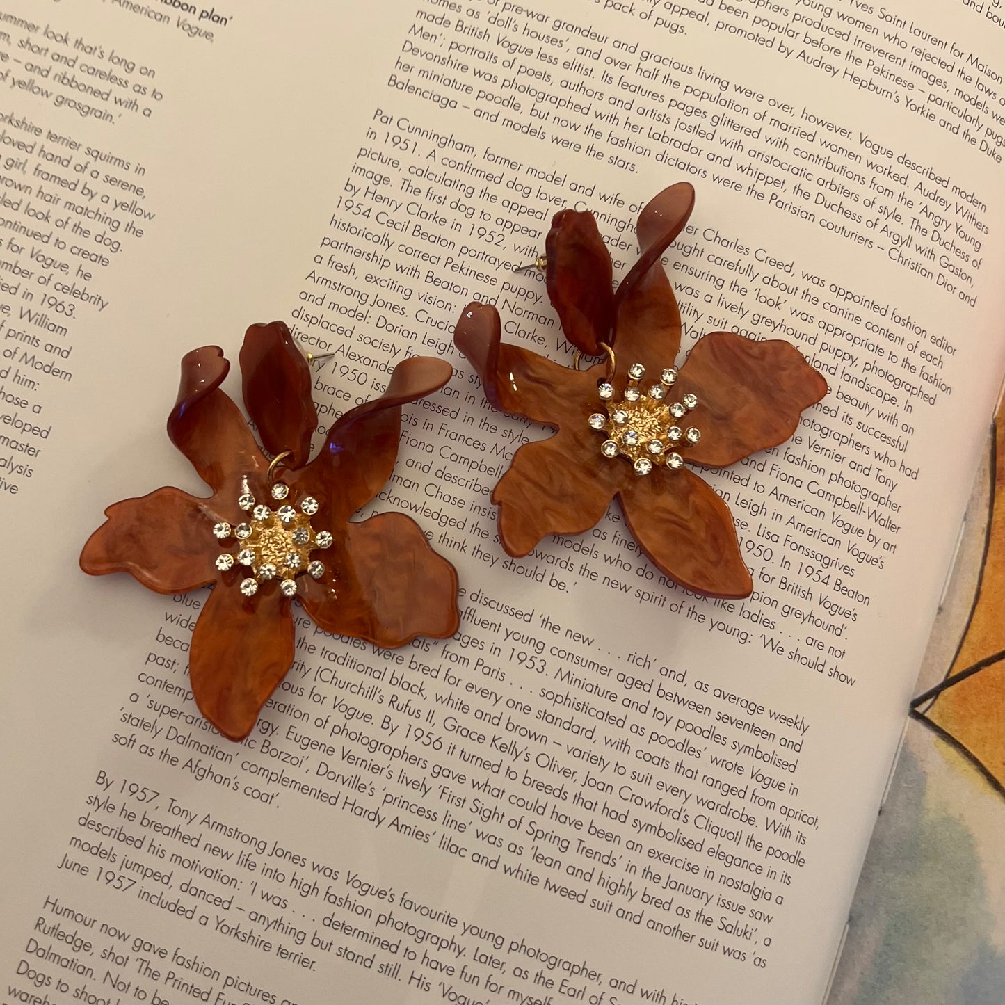 Magnolia earrings