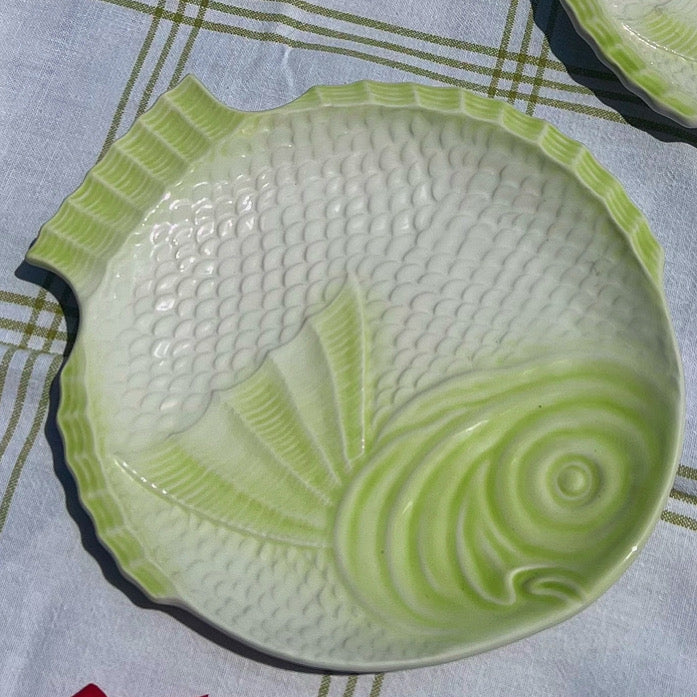 Fish dinner plates x4