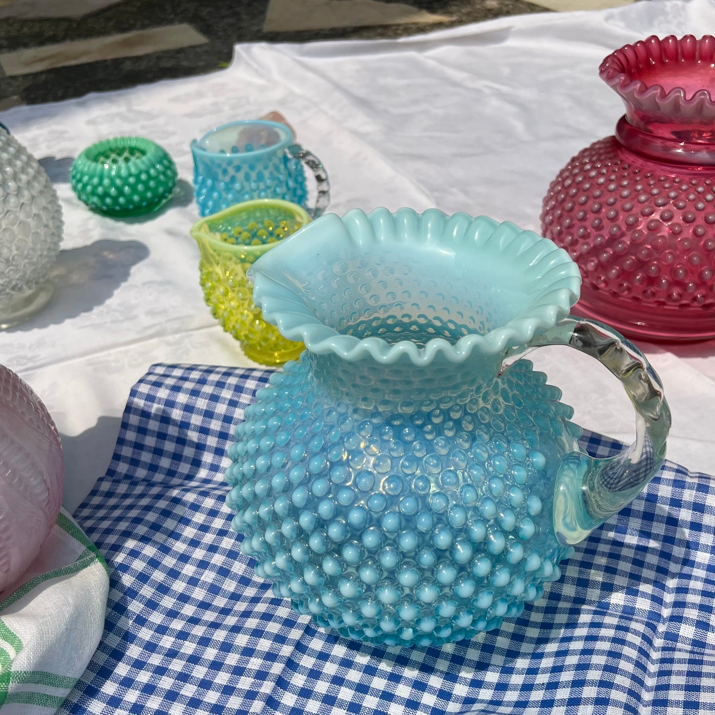 Bonbon large glass pitcher